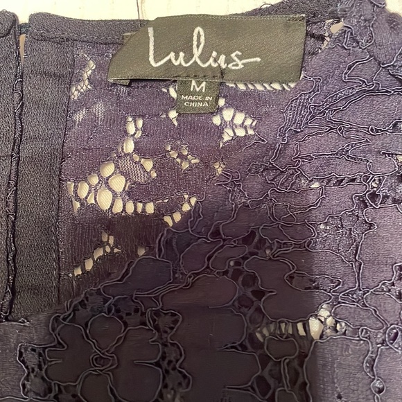 Lulus long sleeve lace appliqué dress blouse - Picture 2 of 3